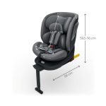 Kinderkraft I-360 2 PLUS i-Size autosjedalica 0-36 kg (40-150 cm), siva - Slika 9