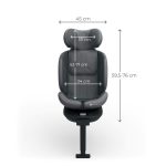 Kinderkraft I-360 2 PLUS i-Size autosjedalica 0-36 kg (40-150 cm), siva - Slika 10
