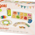 GOKI POKLON SET DRVENE IGRAČKE - 5 KOMADA ZA 24+ MJ.