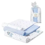 InterBaby tetra pelene Padobranac Plavo 80x80 - 3 kom