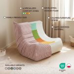 PLUSH NEST Ergonomska dječja ležaljka MOONI, svijetlo roza, vrhunski kord - Slika 4