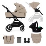 Kinderkraft dječja kolica Yoxi MINK PRO 3u1, Sand Beige