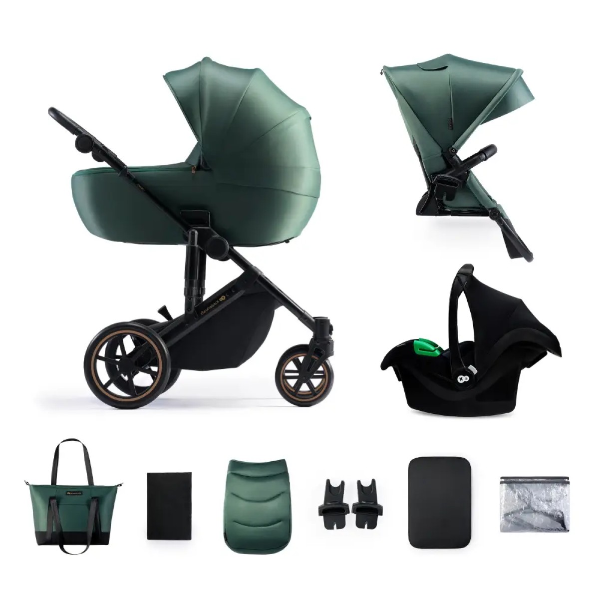 02-kinderkraft-djecja-kolica-prime-2-mink-pro-3u1-dark-green-gallery-jpg Kinderkraft dječja kolica PRIME 2 MINK PRO 3u1, Dark Green - Slika 1