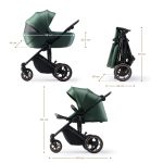 Kinderkraft dječja kolica PRIME 2 MINK PRO 3u1, Dark Green - Slika 5