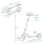 Lionelo romobil Luca, Black Graphite - Slika 8