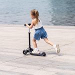 Qplay Sparkling sklopivi romobil na tri kotača, crni - Slika 11