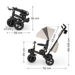 Kinderkraft Tricikl SPINSTEP 2 PLUS, bež - Slika 11