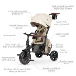 Qplay Comfo Max ultra sklopivi tricikl - BEIGE - Slika 11