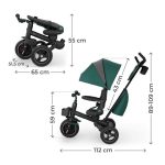 Kinderkraft Tricikl SPINSTEP 2 PLUS, zeleni - Slika 11