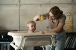 Tega Baby sklopiva kadica Natural Linen - Slika 5