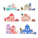 Ecotoys Edukativni drveni blokovi grad s podlogom od 115 dijelova - Slika 4