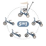 PETITE&MARS Tricikl Turbo Plus 5 u 1, Ocean Blue