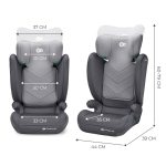 Kinderkraft autosjedalica I-Spark i-Size 15-36 kg (100-150 cm), Grey - Slika 3