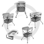 Kinderkraft Bubbly sklopivi stol za prematanje s kadicom, Grey - Slika 3