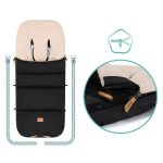 Fillikid Footmuff Kinley zimska vreća za kolica, Teddy black - Slika 6