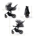 Kinderkraft dječja kolica PRIME 2 MINK PRO 3u1, Shadow Grey - Slika 6