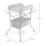 Kinderkraft Bubbly sklopivi stol za prematanje s kadicom, Grey - Slika 9