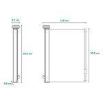 Lionelo zaštitna ograda Thea do 140 cm, Grey Concrete - Slika 10