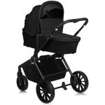 Lionelo dječja kolica Mika Plus 3u1, Black Onyx - Slika 12