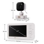 Kinderkraft NITEEYE TRAVEL bežični baby monitor sa stalkom za kameru, White - Slika 12