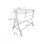 Lionelo krevetić 2u1 Luna, Grey Concrete - Slika 14