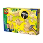 SES Creative Drveni stolarski set – Dinosauri