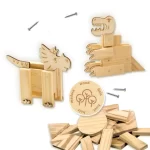 SES Creative Drveni stolarski set – Dinosauri - Slika 3