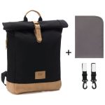 Fillikid torba/ruksak za mamu Rolltop Berlin, black