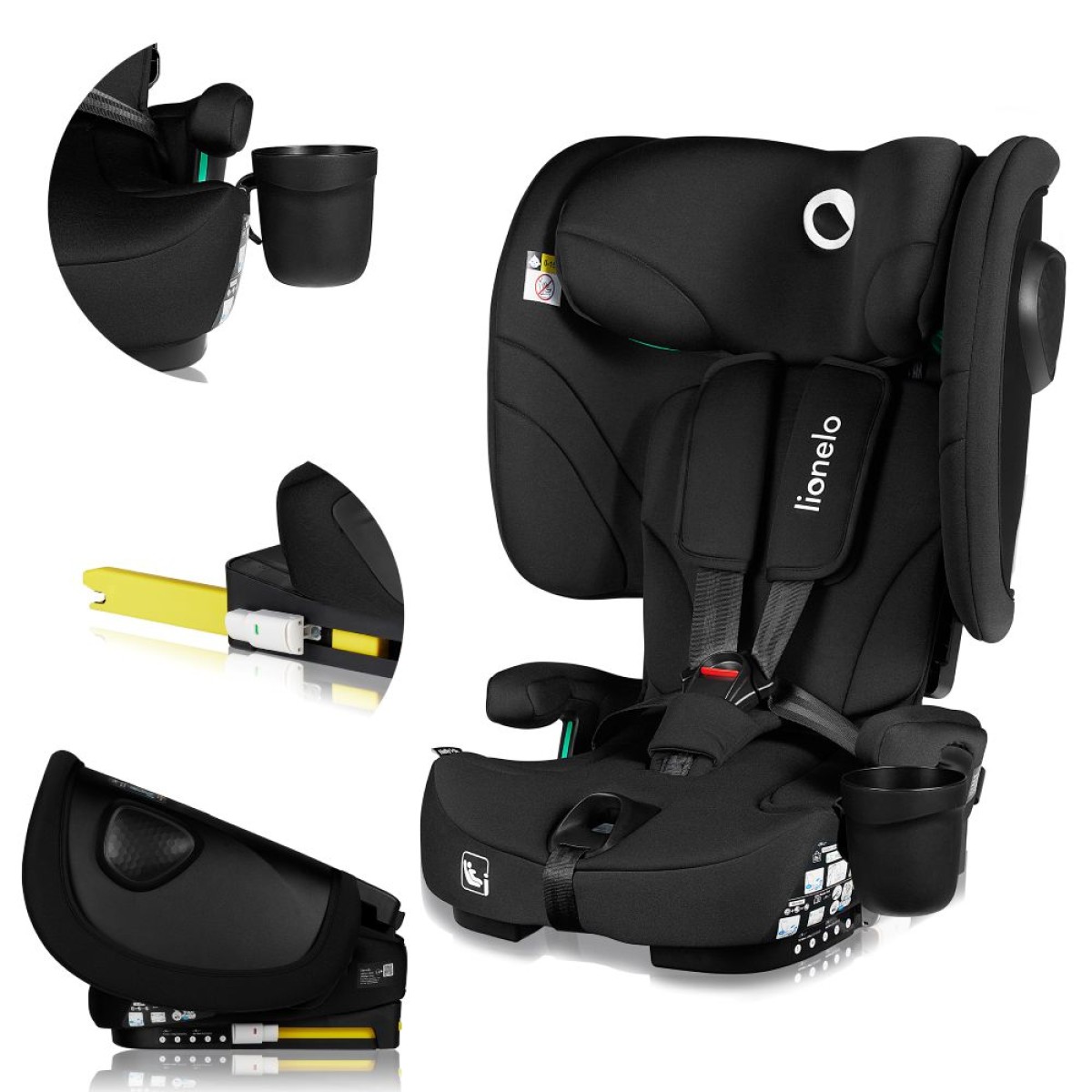 01-lionelo-autosjedalica-nelly-i-size-9-36-kg-76-150-cm-black-carbonjpg-gallery-jpg Lionelo autosjedalica Nelly i-Size 9-36 kg (76-150 cm), Black Carbon - Slika 1