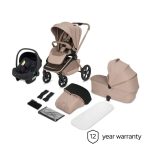 Lionelo dječja kolica Freya 3u1, Beige Sand