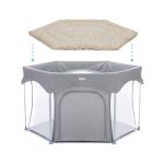 Fillikid podloga Jersey za vrtić Prag/Atena Hexagon, Dog beige - Slika 2