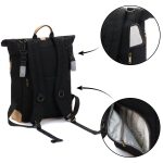 Fillikid torba/ruksak za mamu Rolltop Berlin, black - Slika 7