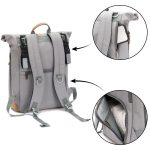 Fillikid torba/ruksak za mamu Rolltop Berlin, stone grey - Slika 7
