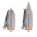 Fillikid torba/ruksak za mamu Rolltop Berlin, stone grey - Slika 11