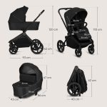 Lionelo dječja kolica Freya 3u1, Black Onyx - Slika 18