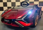 Dječji automobil na baterije Lamborghini Sian 12 volti, crvena boja