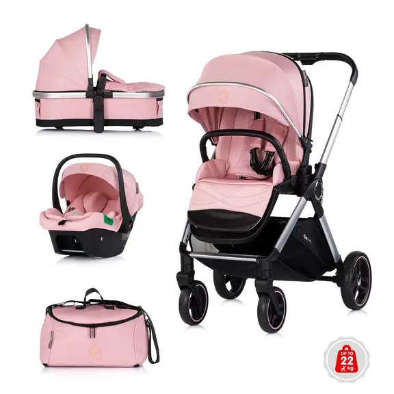 image - 2026-04-14T143335.087 Chipolino dječja kolica Euphoria 3u1 Powder Pink - Slika 1