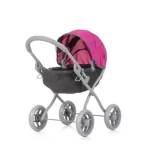 KOLICA Chipolino  ZA LUTKE "DAISY" grey / pink linen - Slika 4