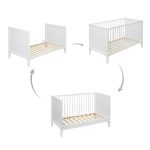 PETITE&MARS krevet/kinderbet Mila 3u1 120x60, White Wood