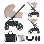PETITE&MARS Scout kolica 2u1, Cappuccino/Cream