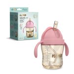 NENO BEBESITO bočica sa slamkom 240 ml, roza - Slika 7