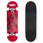 Seven drveni skateboard Spiderman crveni