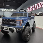 Električni dječji automobil Ford Raptor s 2 sjedala, 24 volta, plavi