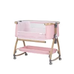 Chipolino kolijevka s bočnom stranicom na spuštanje Charisma Powder Pink/Wood - Slika 3