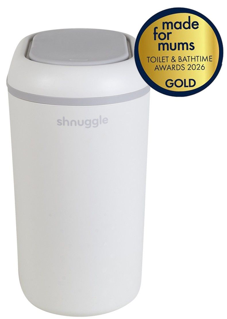 nappy_bin_white_naslovna Shnuggle Eco-Touch Spremnik za odlaganje pelena - White/Grey - Slika 1