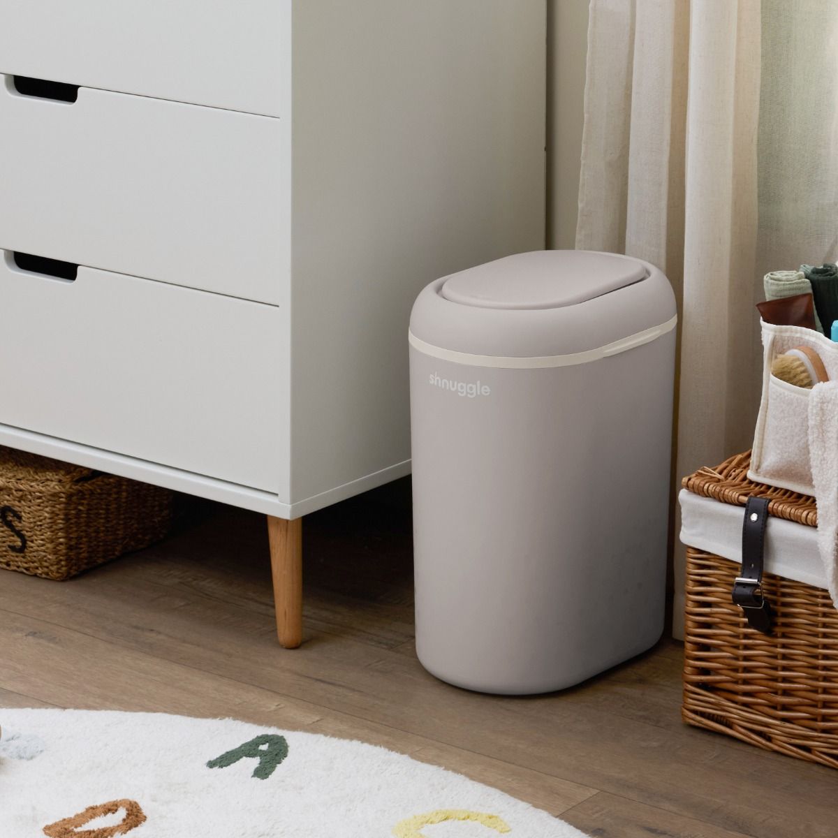 Shnuggle Eco-Touch Spremnik za odlaganje pelena - Taupe - Slika 6