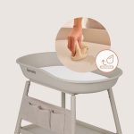 Lionelo Rosie stol za prematanje s podlogom, beige sand - Slika 4