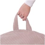 PLUSH NEST igračka i torba sa navlakom za plišane igračke, dječji puf, svijetlo roza, vrhunski kord - Slika 10