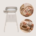 Lionelo Rosie stol za prematanje s podlogom, beige sand - Slika 6