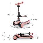 Kinderkraft romobil HALLEY 2, Rose pink - Slika 11
